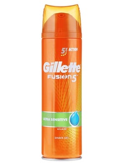 Buy Fusion 5 Ultra Sensitive Shaving Gel 200ml in UAE