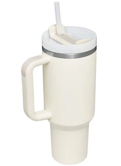 اشتري 40oz Insulated Mug with Handle and Straw Lid Reusable Vacuum Mug Leak Proof Lid في الامارات