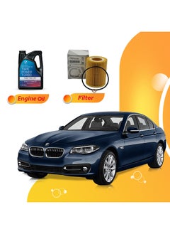 Buy 520I 5 Liters 5W30 Bmw Oil And Original Filter in UAE