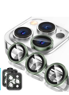 اشتري [3+3PCS] Tensea for iPhone 14 Pro - iPhone 14 Pro Max Camera Lens Protector, 9H Tempered Glass Camera Cover Screen Protector Metal Individual Ring for iPhone 14 Pro 6.1 inch /14 ProMax 6.7 inch 2022 في الامارات