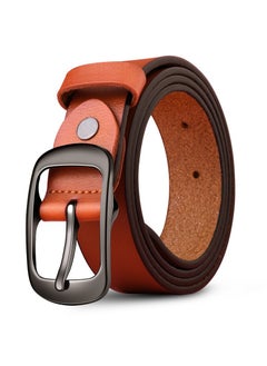 اشتري Hot Sale Genuine Leather Womens Belt Korean Style FashionCamel Camel في الامارات