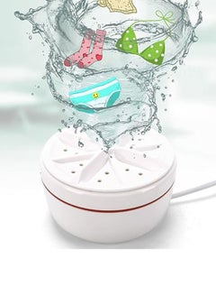 Buy Mini Portable Washing Machine, Ultrasonic Turbine Washing, Machine Portable Turbo Washing Machine for Travelling, Turbo Washer for Cleaning Sock, Business Trip, Camping in UAE