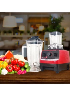 Buy Silver Crest Double Cup Commercial
 2.5L 4500W BPA Free Heavy Duty Blender Mixer Electric High Speed Juicer Food Processor Ice Smoothies Crusher Blander in UAE