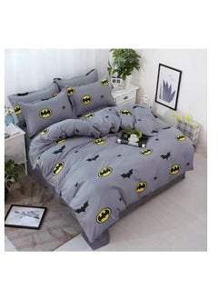 اشتري Textile Children Cartoon 3d Print Bedding Sets Comforter with fixed Duvet Set Bed Linen Boys Girls Single Comfort 160x210 Bed Sheets 120”200  fashion batman في الامارات