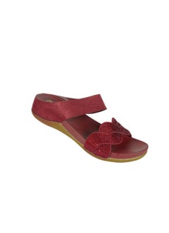 اشتري 092-2591 Michelle Morgan Ladies Casual Sandals Bordo 114RC277 في الامارات