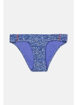 اشتري Women Printed Bikini Bottom, Blue and White في السعودية