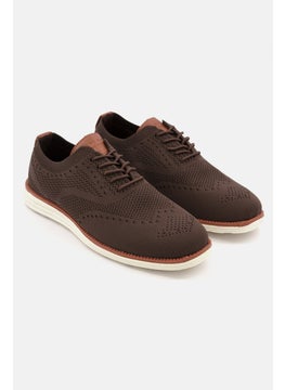 اشتري Men Lace Up Casual Shoes, Dark Brown في الامارات