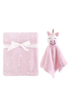 Buy Hudson Baby Plush Blanket and Security Blanket, 2-Piece Set in UAE