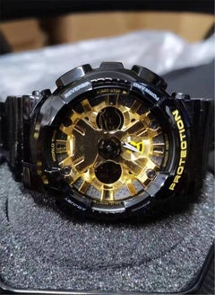 اشتري Casio Black Gold Watch mMn's Resin Strap GA-120 في السعودية