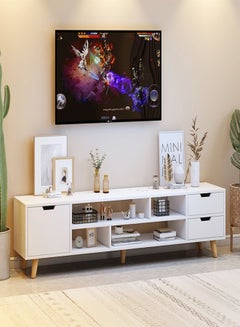 Buy Upgraded Modern Simple Storage Shelves and TV Cabinet Combination Set Table 140 x 30 x 38 cm in UAE