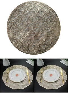 Buy 6pcs PVC tablecloth hollow design heat resistant anti-slip tablecloth 37*37cm in Egypt