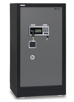 Buy Safe Box X-Large Triple Security Fire Resistant Locker for Money Documents Home Office (Size 100x54x44cm) Black/Grey in UAE