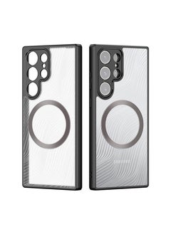 اشتري Magnetic Samsung S24 Ultra Case ، TPU الشفافة غير اللامع في الظهر ، حالات تغطية وقائية مقاومة للصدمات مع حماية الكاميرا ، ودعم غطاء الشحن اللاسلكي لـ Samsung S24 Ultra 5G في الامارات