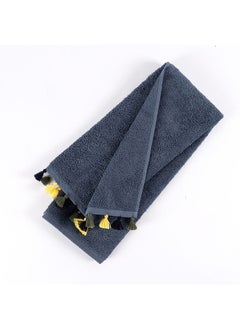 اشتري Pompom Hand Towel, Slate Blue - 500 GSM, 80x50 cm في الامارات