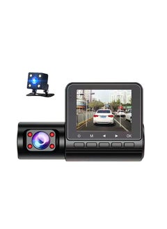 Buy 1080P DVR Dash Camera Driving Recorder 360° Wide Angle with Touchscreen Support Night-Vision Loop Recording Motion Detection Reversing Picture in Saudi Arabia