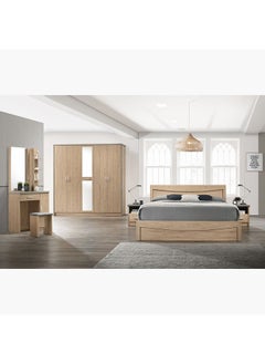 Buy Crescent 6-Piece King Bedroom Set 90x207.5x192 cm in Saudi Arabia