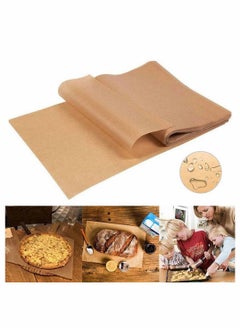 Buy 100 Pcs Paper Baking Paper, Absorbent Pre-Cut Non-Stick Parchment for Cooking, Grilling, Frying in UAE