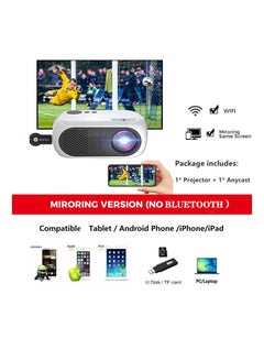 Buy Mini Projector Full HD 1080P Movie Projector Portable LED Projector Home Theatre Cinema in UAE