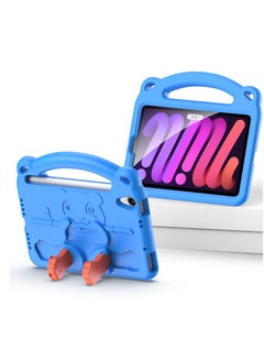 اشتري Kids Case for iPad Mini 6 Cover with Handle Stand with Pencil Holder iPad Mini Tablet Case Blue في السعودية