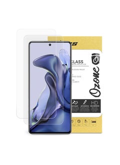 اشتري Tempered Glass for Redmi Note 11T 5G Screen Protector HD Full Coverage - Pack of Two - Clear في الامارات