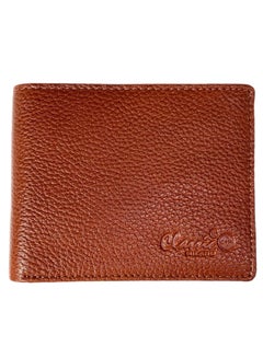 Buy Classic Milano Genuine Leather Wallet Cow NDM G-71 (Tan) by Milano Leather in UAE