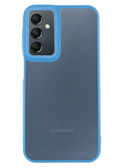 اشتري Compatible with Samsung A24 Case Clear Matte Shockproof Anti Scratch Phone Case Silicone Tpu Bumper Cover (Light Blue) في مصر