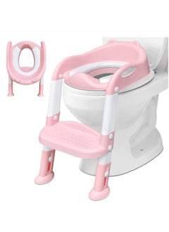 Buy Potty Training Toilet Seat,With Treadles Stools, For Boys And Girls,Comfortable Safe Potty Seat Potty Chair, Potty training seat cushions with handles in UAE