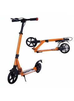 Buy GT-WHEEL Adult Kick Scooter All Aluminum Body All Terrain Rubber Wheel For Teenagers and Adults Hand Disc Break and Foot Break Carrying Weight Capacity up to 100KG in UAE