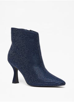 Buy Women Studded Ankle Boots with Stiletto Heels in Saudi Arabia