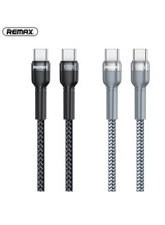 Buy USB C to USB C Cable, Black, 100W Braided 1m, Type C Fast Charging Data for iPhone 15/15Pro/15Max, iPad, Huawei P60/P50/P40/Mate30/20/10, Samsung S23/22/21, Xiaomi M13/M12/M11, Oppo, Vivo, etc. in Saudi Arabia