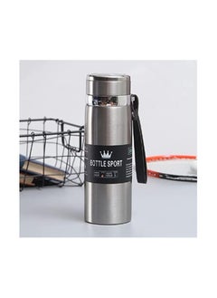 Buy VIO Stainless Steel Double Wall Vacuum Insulated Water Bottle Flasks. Wide Mouth Leak-Proof Thermos for Hot and Cold Beverages Drinks. Sports, Gym, Traveling, Outdoors, School - 800ml (Silver) in UAE