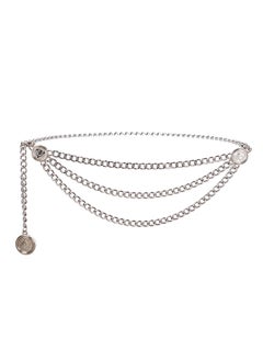 اشتري Fashionable Metal Tassel Waist ChainSilver chain Silver chain في الامارات