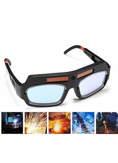 اشتري Welding Protection Glasses, Safety Goggles Solar Powered Auto Darkening Welding Goggle, Face Cover Helmet Welder Glasses, Pc Lens Eye Professional Goggles For Welding Protection في الامارات