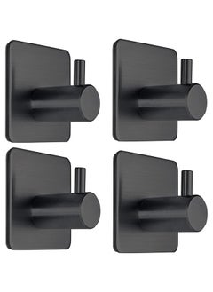 Buy Adhesive Hook Self Adhesive Wall Hooks Heavy Duty Waterproof Adhesive Hooks for Hanging Towel Holder Coat Hooks Wall Mounted for Bathroom Kitchen in Saudi Arabia