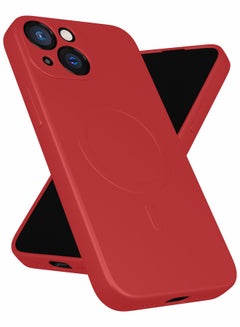 Buy Protective Phone Case for iPhone 13 mini Compatible with MagSafe, Red in UAE