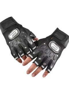 Buy Motorcycle half-finger protective gloves, small size in Saudi Arabia