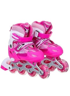 Buy 1-Pair Adjustable Outdoor Children Roller Skate L in Saudi Arabia