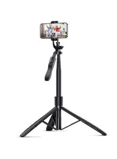اشتري Selfie Stick with Tripod Photo Telescopic Professional 4D for Mobile Phone, Camera, Action Camera/GoPro with Bluetooth Remote Control, Balanced Photo, Universal, Adjustable, Height 33-155cm في السعودية