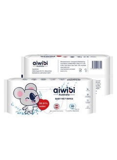 Buy 99.91% Pure Water Premium Baby Wet Wipes 3Packs X 80Pcs in UAE