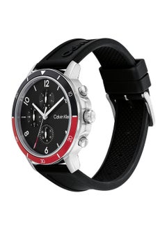 Buy Analog Round Waterproof  Wrist Watch With Silicone Strap 25200072 in UAE