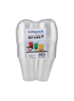 اشتري Hotpack Clear Pet Cup 14 ounce + Dome LID 25 Pieces SPECIAL OFFER في الامارات