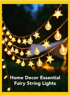 Buy 3M LED Fairy Lights, Outdoor String Lights for Decoration, Living Room Decoration Battery Operated, Decorative Lights for Home Decor Ramadan Decorations Balcony Decor Camping Party Garden Patio in UAE