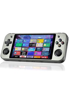 Buy RG552 Handheld Android/Linux Dual System Game Console, High-Speed EMMC 5.1, Built-in 6400 mAh Battery, 5.36-inch Touch Screen (16+64GB, 17000+ Games, Grey) in Saudi Arabia