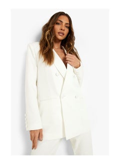 اشتري Tailored Double Breasted Button Sleeve Blazer في الامارات