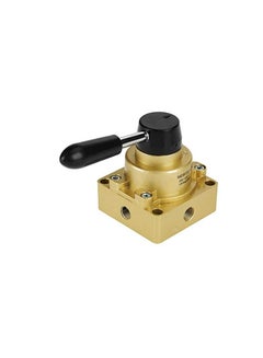 Buy Rotary Lever Hand Valve, Pneumatic Rotary Lever Hand Control Valve, Hv-02 Pt 1/4" Port Air Flow Control 3/8 3 Position 4 Way Air Flow Control, Hand Lever Valve 1.5-8Kgf/Cm² in UAE