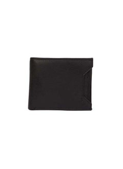 اشتري Fashionable Logo Embellished Genuine Leather Bi-Fold Wallet With Card Holder And Coin Pocket في مصر