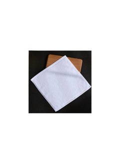 Buy White Cotton Face Towel - 33*33 cm in Saudi Arabia