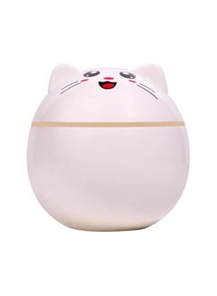 Buy Humidifier, Mini Portable Humidifier Cute Cat Ultrasonic Air Humidifier with LED Lamps - Portable Mini Mist Maker for Office, Car, and Home - 300ml Capacity (White) in Egypt