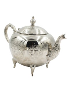 Buy Moroccan Arabic Traditional Silver Plated Tea Pot 19 X 26 cm in UAE