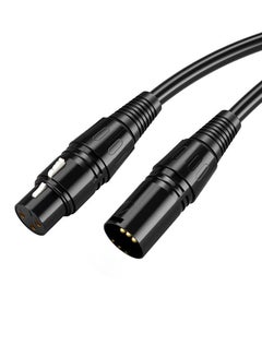 Buy 3M XLR Audio Cable Male To Female Double Shield Balanced Professional Microphone Cable For Mixing Console System in UAE